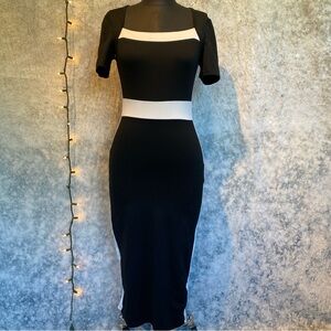 SHEIN Elegant Black and White dress size XS